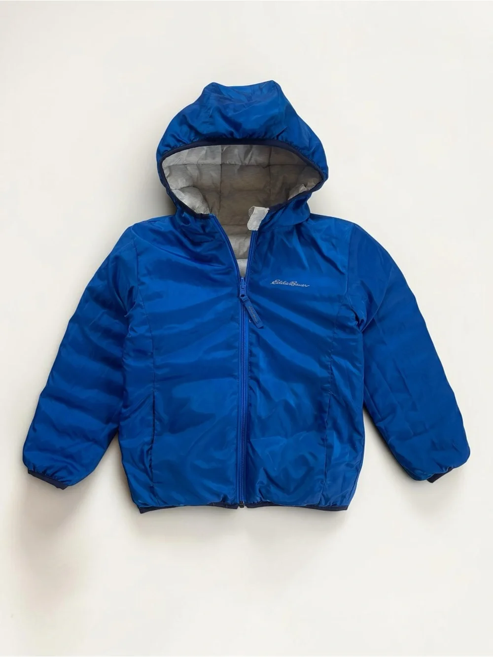 EDDIE BAUER EUC/LN Reversible Down Filled Hooded Winter Puffer Jacket